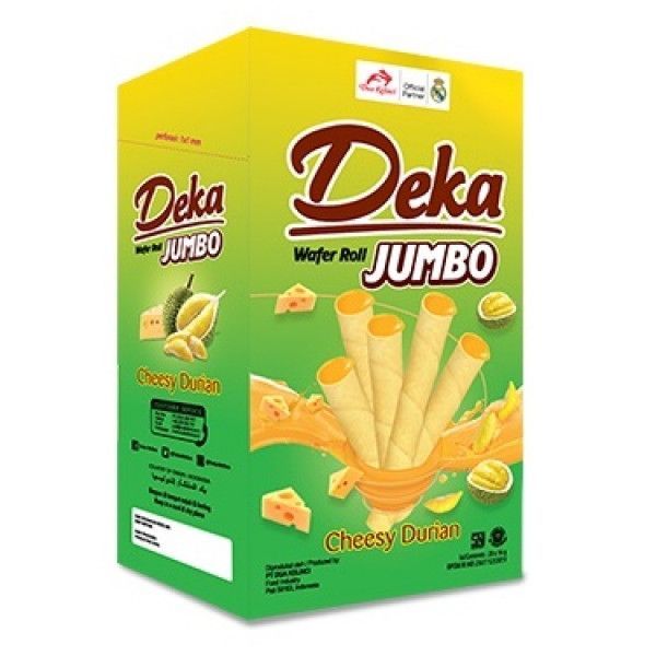 デカ  ワッフルロール ジャンボ チーズドリアン 280G
